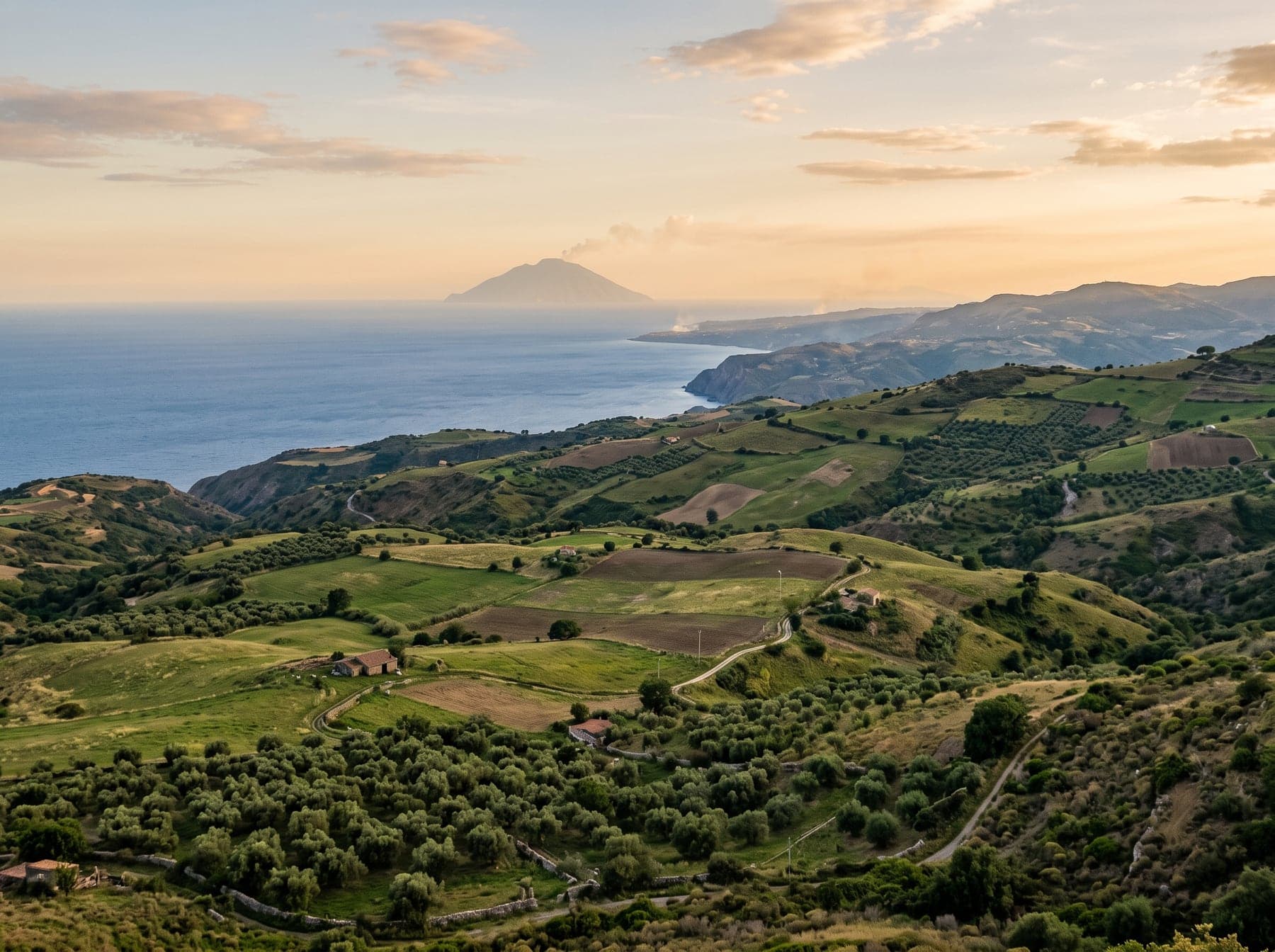 Paesaggio della campagna di Spilinga